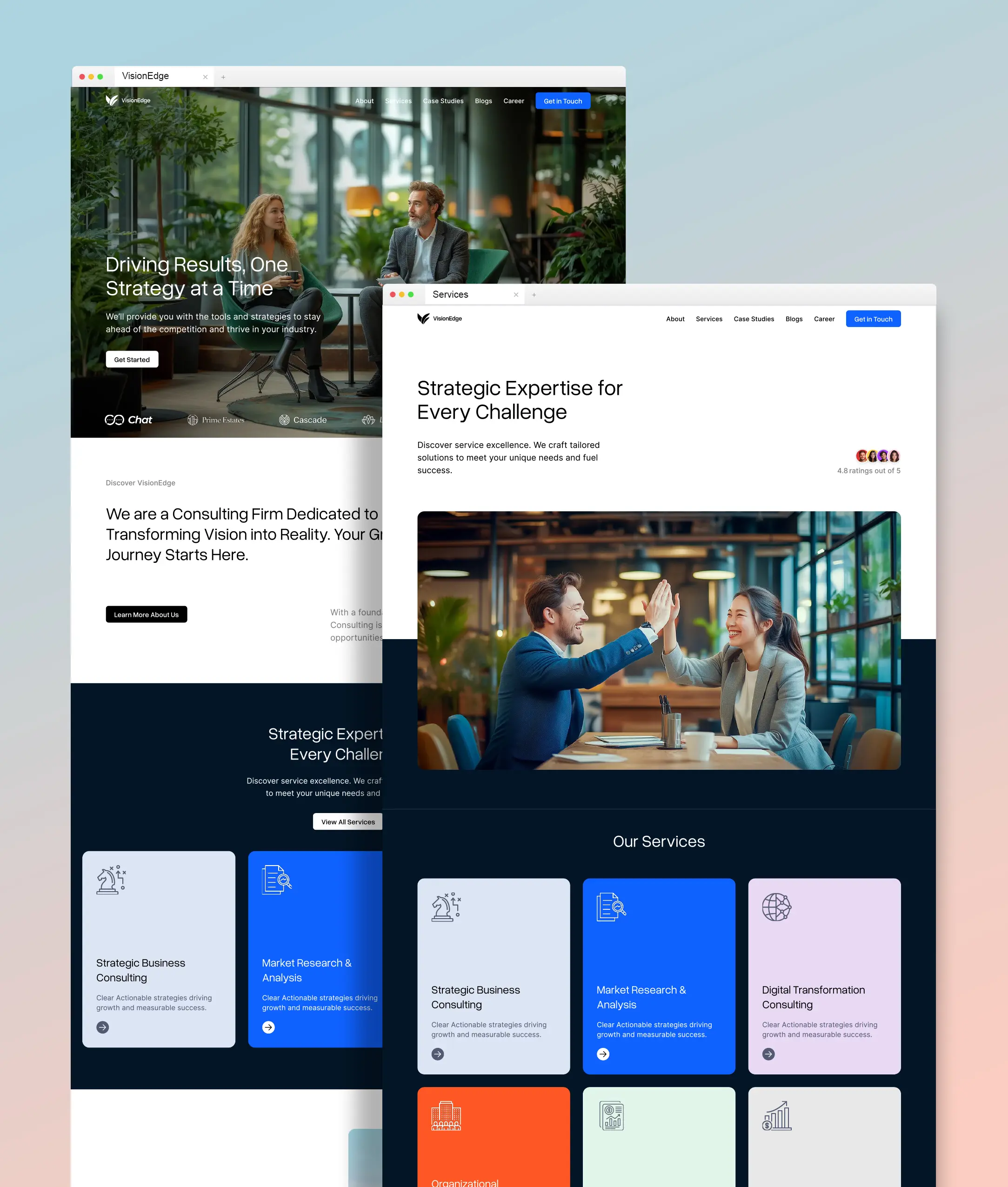 Sabin Rana - Website Design Project - VisionEdge Wordpress Elementor Template Main Thumbnail