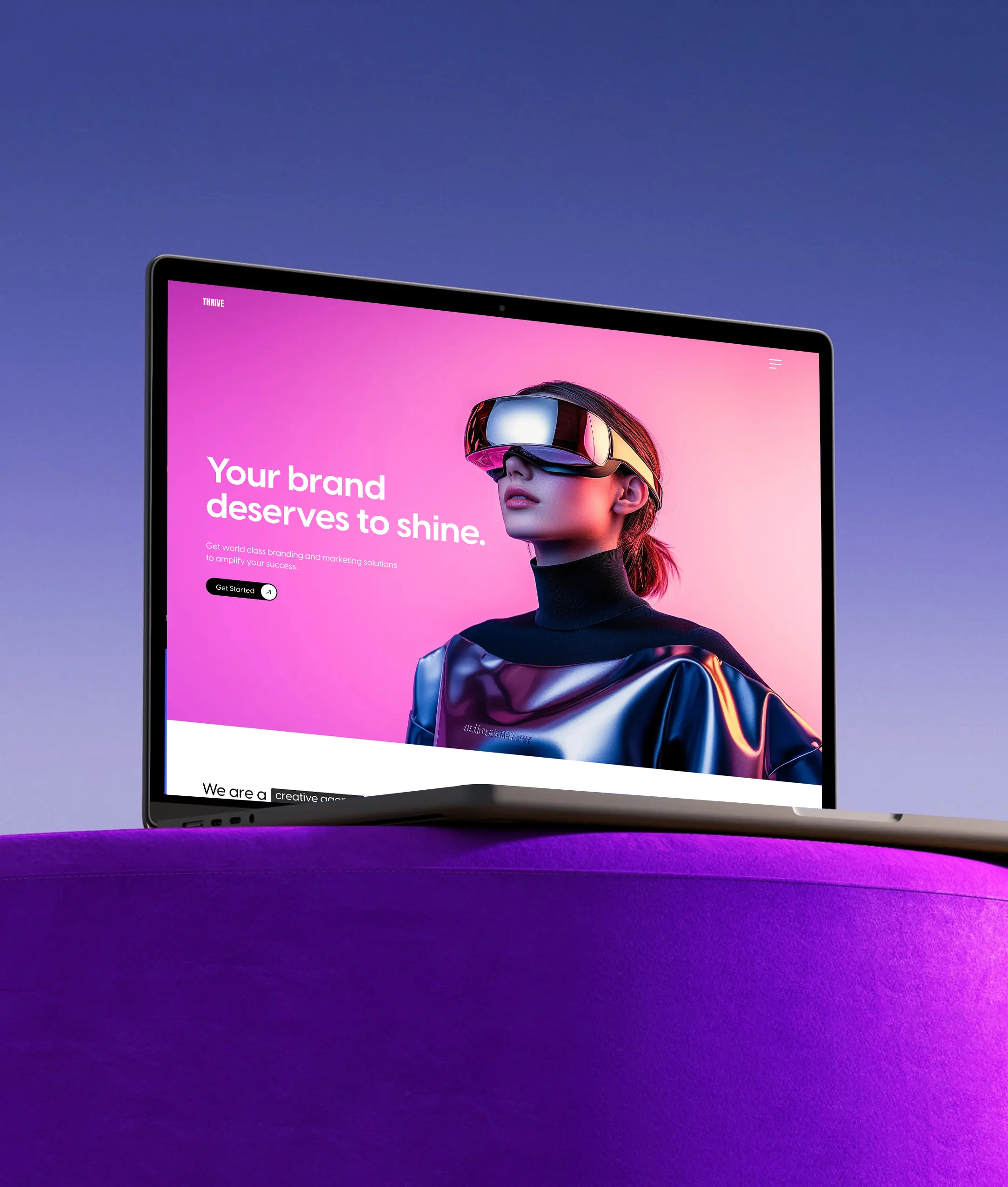 Sabin Rana - Website Design Project - Thrive Agency Framer Template Main Thumbnail